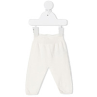 Knot Calça com cós canelado - Branco