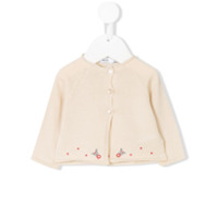 Knot floral embroidered cardigan - Neutro