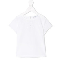 Knot flower embroidered T-shirt - Branco