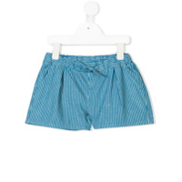 Knot striped shorts - Azul