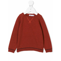 Knot Suéter básico listrado - Vermelho