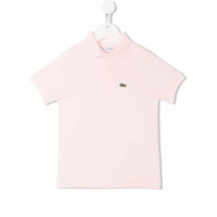 Lacoste Kids Camisa polo com logo - Rosa