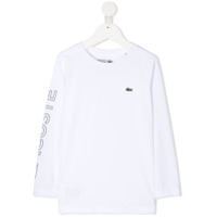 Lacoste Kids logo detail T-shirt - Branco