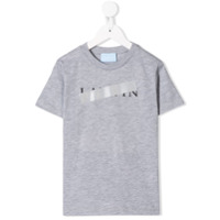 LANVIN Enfant Camiseta com logo - Cinza