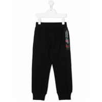 Lapin House logo patch track pants - Azul