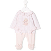 Lapin House ruffled two-piece set - Rosa