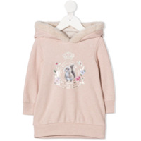 Lapin House Vestido com pelos - Rosa