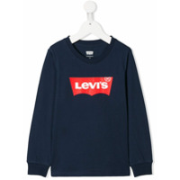 Levi's Kids Moletom com estampa de logo - Azul