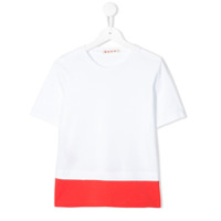 Marni Kids Camiseta color block - Branco