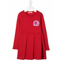 Marni Kids logo sweater dress - Vermelho