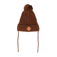 Mini Rodini cable knit beanie - Marrom