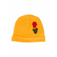 Mini Rodini floral motif beanie - Amarelo