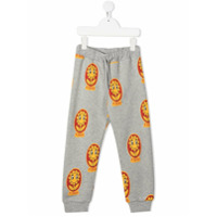 Mini Rodini floral-print track pants - Cinza