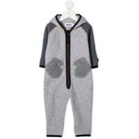 Molo Macacão com detalhe de zíper - Cinza