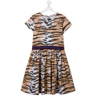 Molo TEEN tiger-print midi dress - Neutro