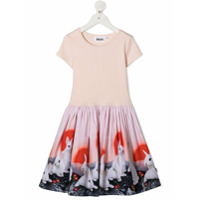 Molo Vestido com estampa de coelho - Rosa