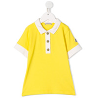 Moncler Kids Camisa polo color block - Amarelo
