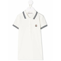 Moncler Kids Camisa polo com logo - Branco
