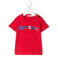 Moncler Kids Camiseta com logo - Vermelho