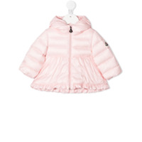 Moncler Kids Casaco matelassê evasê - Rosa