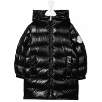 Moncler Kids Casaco matelassê - Preto