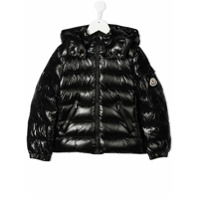Moncler Kids Casaco matelassê - Preto
