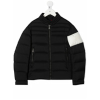 Moncler Kids Jaqueta matelassê - Preto