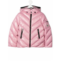 Moncler Kids Jaqueta matelassê - Rosa