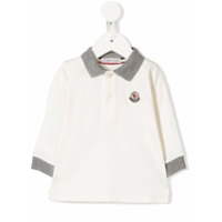 Moncler Kids logo polo top - Branco