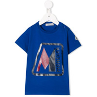 Moncler Kids logo-print T-shirt - Azul