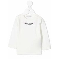Moncler Kids logo-print T-shirt - Branco