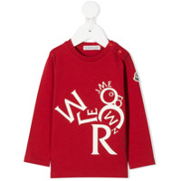 Moncler Kids logo print T-shirt - Vermelho