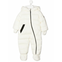 Moncler Kids Macacão matelassê - Neutro