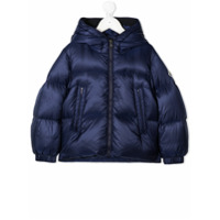 Moncler Kids padded zip-up jacket - Azul