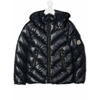 Moncler Kids quilted padded jacket - Azul