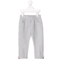 Moncler Kids tricolour trim joggers - Cinza