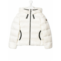 Moncler Kids zipped padded jacket - Branco