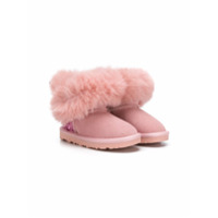 Monnalisa Ankle boot com pelos - Rosa