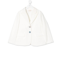 Monnalisa Blazer slim com dois botões - Branco