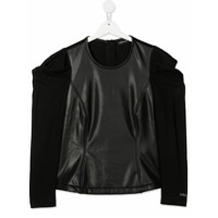 Monnalisa Blusa com recorte - Preto