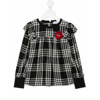 Monnalisa Blusa xadrez - Preto