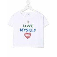 Monnalisa Camiseta I Love Myself - Branco