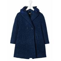 Monnalisa Casaco com bordado floral - Azul