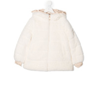 Monnalisa Casaco matelassê com capuz - Neutro