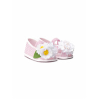 Monnalisa floral slip-on shoes - Rosa