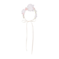 Monnalisa Headband floral - Branco