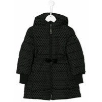 Monnalisa padded spotted coat - Preto