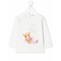Monnalisa teddy bear T-shirt - Branco