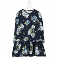 Monnalisa Vestido com estampa floral - Azul