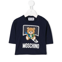 Moschino Kids Blusa 'Teddy bear' - Azul